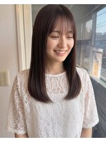 零秒女髪 千里丘店&nbsp;髪質改善でつくる上品艶ロングストレート艶髪美髪髪質改善カラー