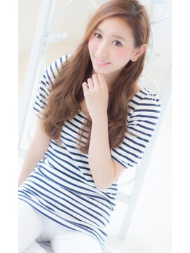 アンジュ ヘアー(Ange hair) マーメイドアッシュ　耳かけニュアンスロング