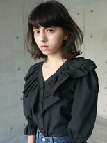 ローブ アオヤマ(LOAVE AOYAMA)&nbsp;【LOAVE】 ロブ / 長めボブ / 厚めバング / ダークアッシュ