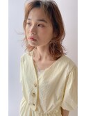 春パーマ×レイヤーミディ/無造作感が可愛いこなれヘア