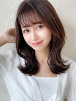 シルクレイ 吉祥寺店(Silk-lei)&nbsp;フェザーバング大人かわいいテラコッタベージュ20代30代/吉祥寺