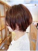 20代30代大人かわいいショートボブx小顔ひし形パーマ