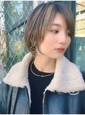 ［岩井style］20代30代40代ハイライトショートヘア