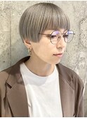 【マッシュショート×シルバーベージュ】ヘアスナップ・山下