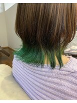 グレイスヘアーラン(grace hair Lan)&nbsp;＊ラインカラーグリーン＊