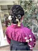 卒業式ヘアセット