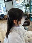 結んでも下ろしても可愛い顔まわり
