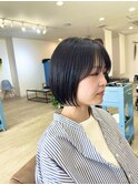 ぱつっとボブ