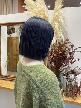 イング(ing) navy blue × bob