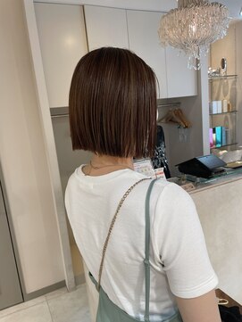 キャンバス バイ ネオリーブ 横浜西口(Canvas by neo.) 切りっぱなしボブ ラインボブ 髪質改善 sn