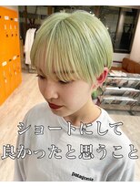コワファーストナガサキシャンプーボーイ(COIFF1RST NAGASAKI SHAMPOO BOY)&nbsp;大人可愛い20代30代40代黒髪前下がりショートボブ丸みショート◎
