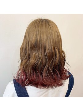 バブーバイビューティービースト 高知店(ba-boo by beauty:beast Academy) ベージュ×チェリーピンク