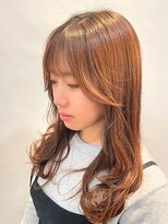 イーストハムアネーロ(EAST HAM anello) 透明感オレンジブラウン/似合わせレイヤー/デザインカット