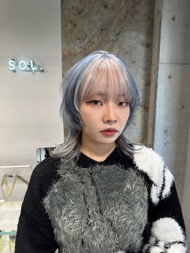 ソル バロール 表参道(SOL .valor) ネビージュ[表参道駅/青山/ケアブリーチ/ダブルカラー]