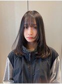 レイヤーカット/ブルージュカラー/ワンカールレイヤー