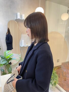 ジーナ 天神(Zina) ボブ/ミディアム/切りっぱなし/福岡美容室