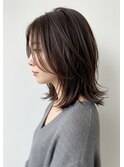 30代40代50代外ハネミディアムレイヤー髪質改善酸性ストレート