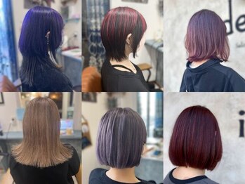 イデール(ideaile)の写真/【5周年】憧れの透明感あふれるおしゃれなヘアカラーを色持ちよくダメージを最小限に抑えながら叶えます♪