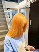 ラック 表参道(LUCK)&nbsp;オレンジベージュ/ケアブリーチ／ブリーチ/表参道／原宿