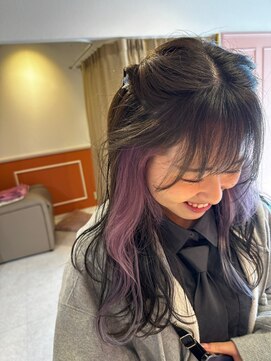 スペックホルダーミミ(Spec Holder mimi) グレージュ×モーブ10.10デザインカラー