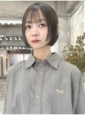 ミニボブ/透明感カラー