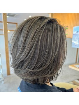ヘアーメイクスタジオ ライフセカンド(HAIR MAKE STUDIO LIFE 2ND) アッシュグレージュボブ
