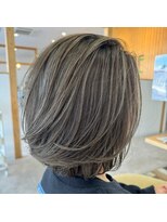 ヘアーメイクスタジオ ライフセカンド(HAIR MAKE STUDIO LIFE 2ND) アッシュグレージュボブ