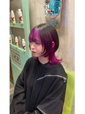 イメチェンヘアスタイル/ピンクベージュ/アンブレラカラー渋谷