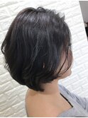大人可愛いショートボブ