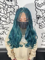 トリックストア(TRICK STORE) 【ブレイズ】エメラルドグリーン☆ウェーブエクステ【派手髪】