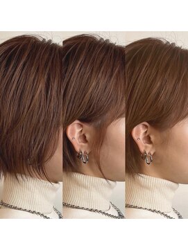 アンダーバーホワイト(_WHITE) ［なんば］耳掛けショート/マッシュ/くびれショート