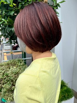 アデプト 金町店(adept) 【adept金町店　軽米Style】丸みボブ×チェリーブラウン