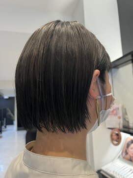 ディーヘアーデザイン(d.HAIR DESIGN) ミニボブ×ダークブルー