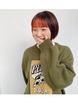 オーパスアミカ(OPUS AMICA)&nbsp;ショートボブバレイヤージュ風デザインカラー