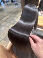 ロンド ラマ 岐阜(Lond bla-ma) 縮毛矯正で乾かしただけでこの艶髪にまでなります!!