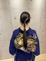 アチーブ ヘア デザイン(achieve hair design) 前撮りお支度 和装ロングヘアアレンジ♪