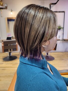 ノア 大宮店(Noa) ミルクティーベージュ/ショートボブ/ショート/カット＋カラー