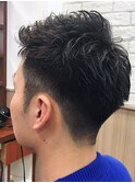 メンズ 刈り上げ ツーブロック アップバング 清潔感◎