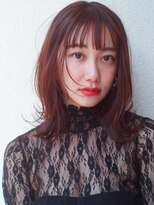 レジュアル(RESSUAL) 切りっぱなしボブエアリーロング美髪ピンクブラウン