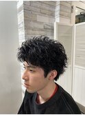 ツイストスパイラルパーマ/メンズカット/波巻きパーマ/札幌/大通