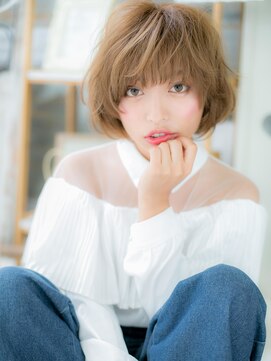 モッズヘア 越谷(mod's hair) ミルクティーアッシュ外国人風小顔ボブパーマh3越谷20代30代40代