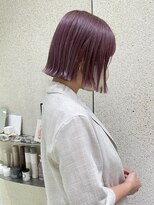 マイル 渋谷(mile)&nbsp;ミニボブ/ブリーチ1回ーラベンダーピンク