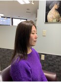 ワンレングスロング