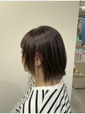 外ハネボブ×前髪あり