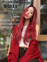 ワークス ヘアデザイン(WORKS HAIR DESIGN)&nbsp;赤髪ロングエクステ
