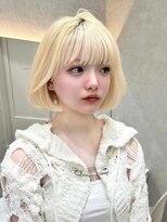 ロンド レア 天神大名店(Lond Le’a) 髪質改善ブロンドメルティー小顔ボブレイヤーカット天神大名