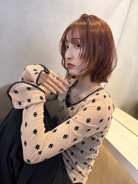 ロンドプロフィール 浦和(Lond profil) 顔まわりレイヤー外ハネ韓国風ヘア髪質改善浦和ボブ