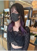 イヤリングカラー パープル