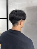 センターパートマッシュ 深田和也