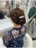 お呼ばれヘア/シニヨン/熊本ヘアセット